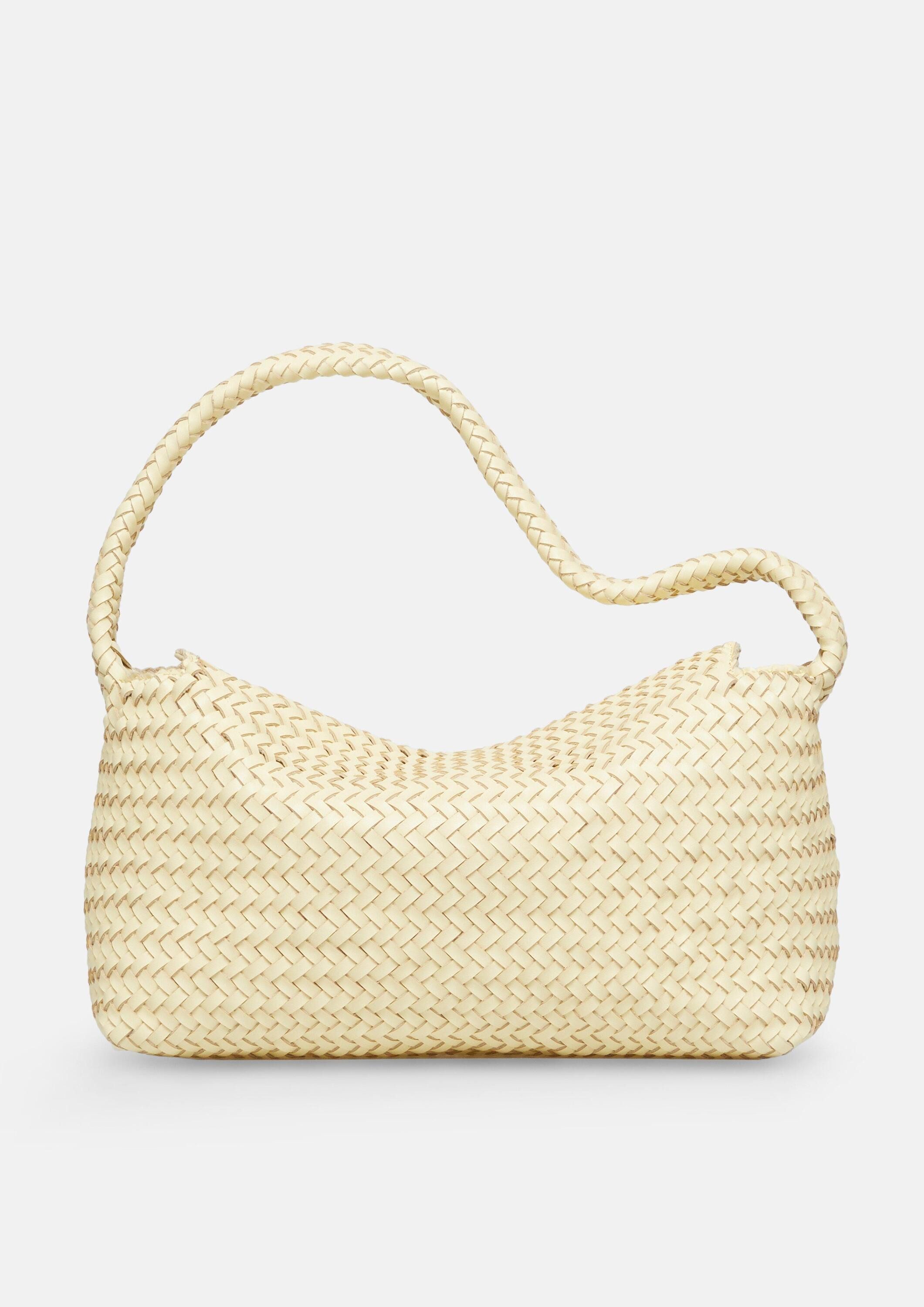 comma Schultertasche Tasche, Crossbody-Bag aus geflochtenem Leder