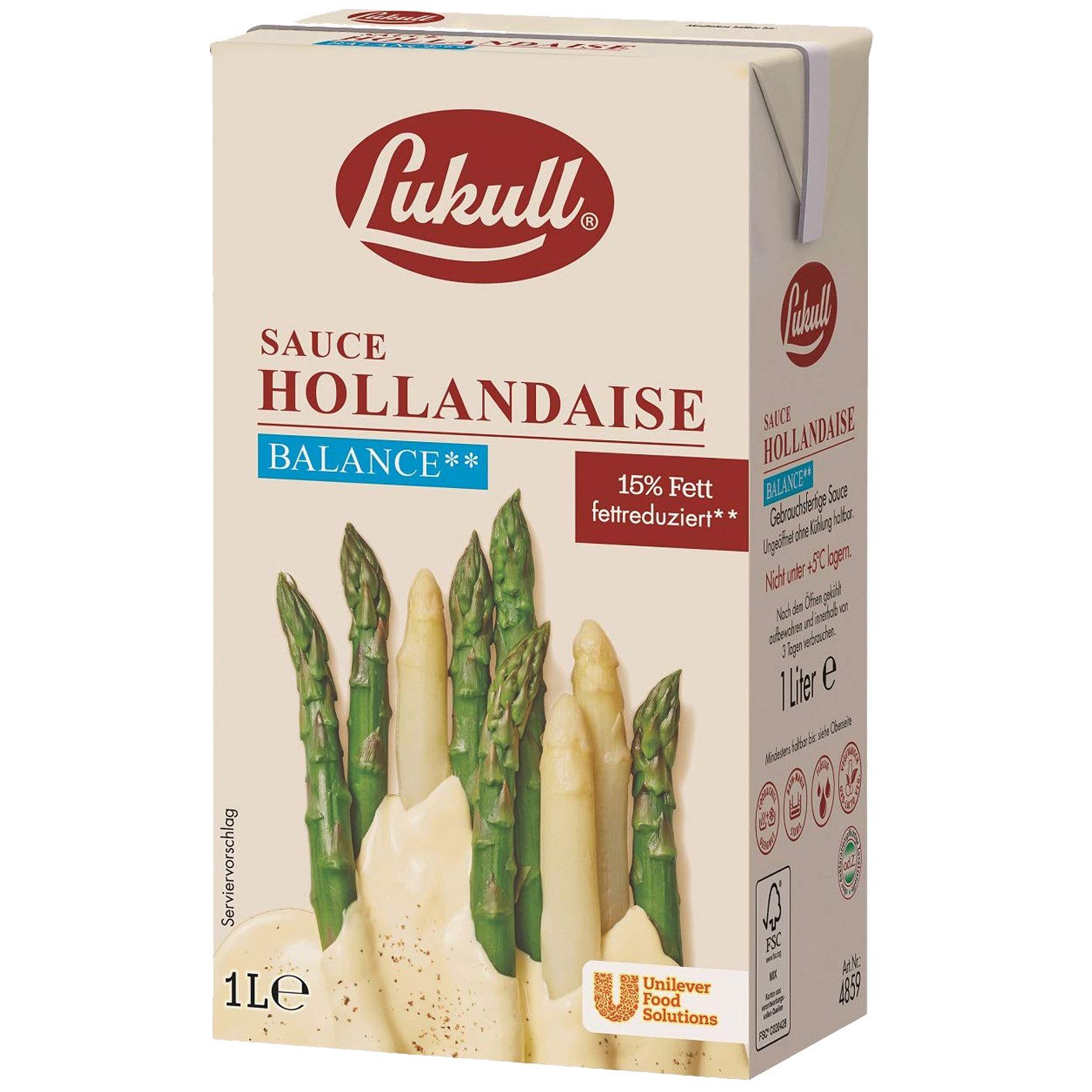 Lukull Saucen, Lukull Sauce Hollandaise Balance cremig Premium Produkt 1000ml