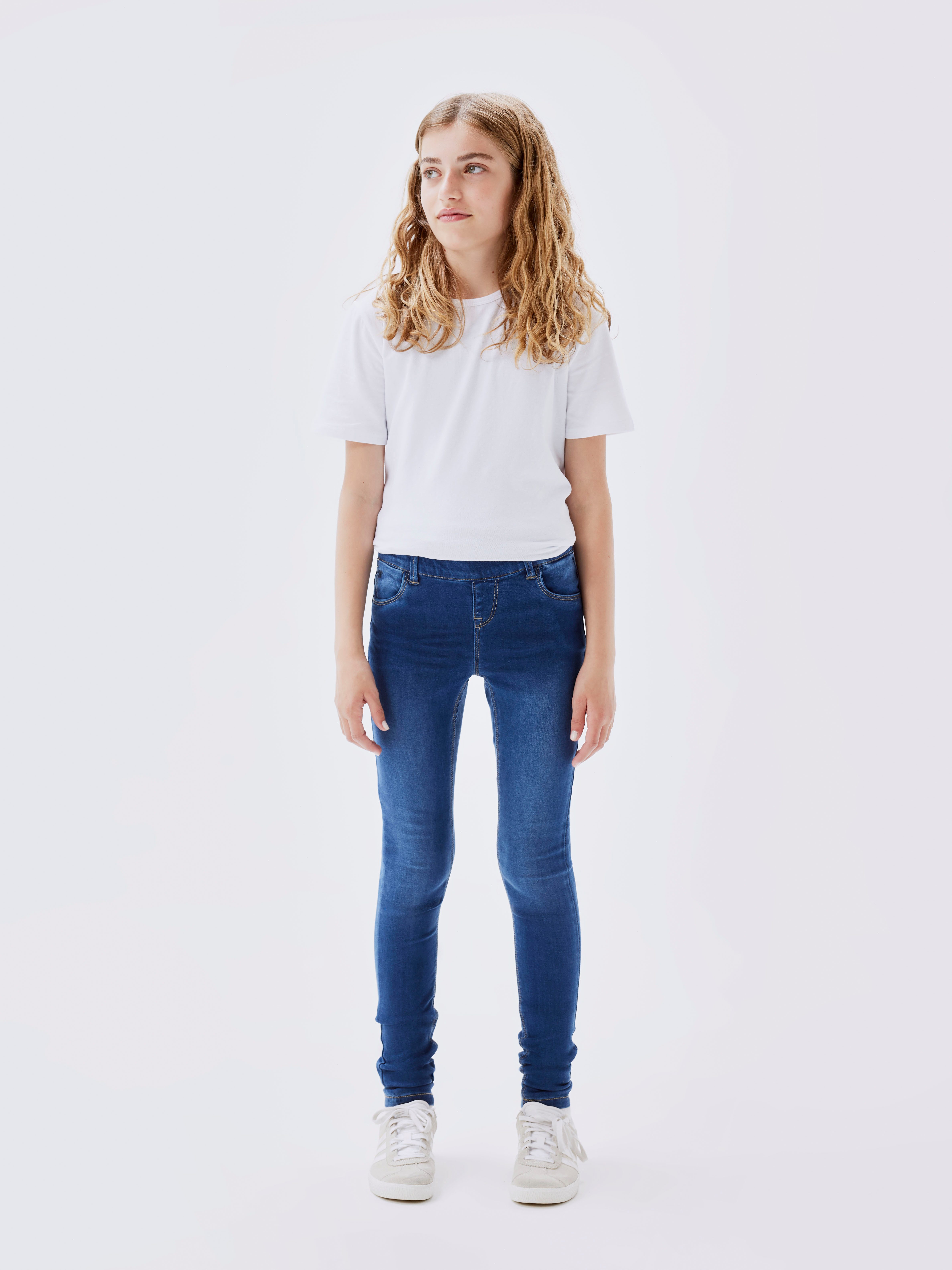 Name It LEGGINGS – Extraeng mit hohem Komfort und Gürtelschlaufen unifarben, casual, extraeng, Denim/Jeans