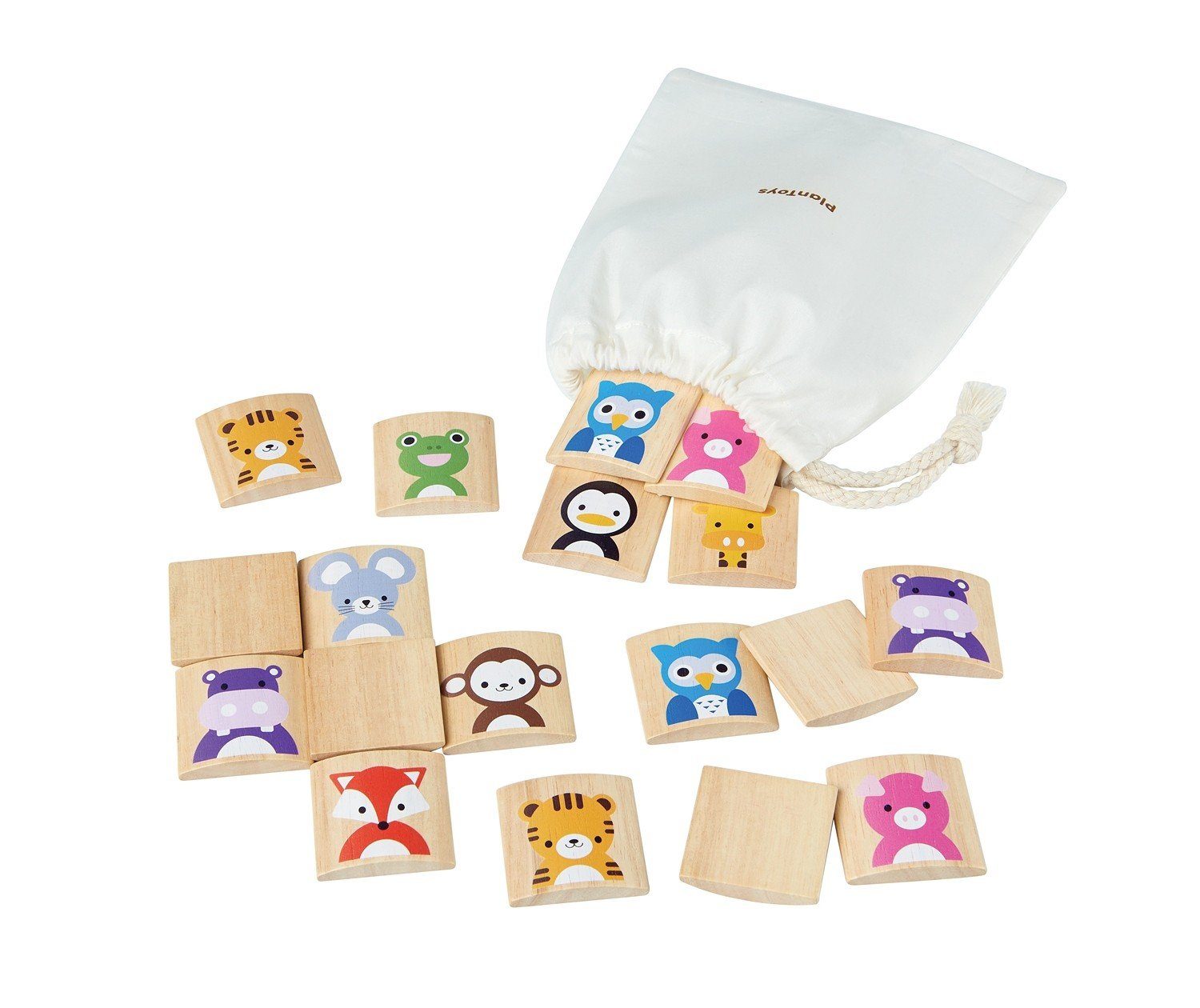 Plantoys Lernspielzeug Tiermemo (20-St) – Bild 2 von 5