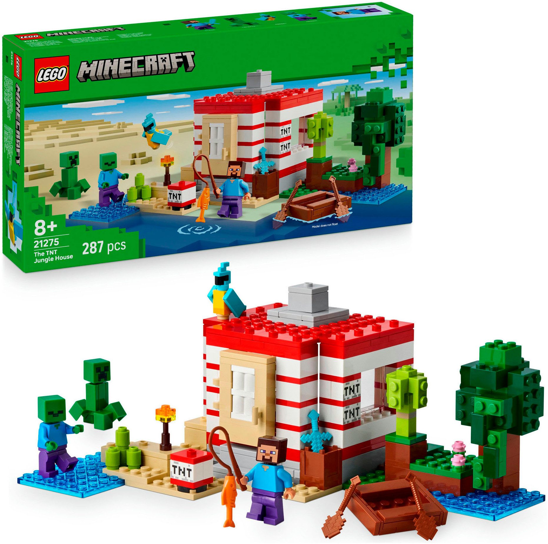 LEGO® Das TNT-Dschungelhaus (21275), LEGO Minecraft günstig online kaufen