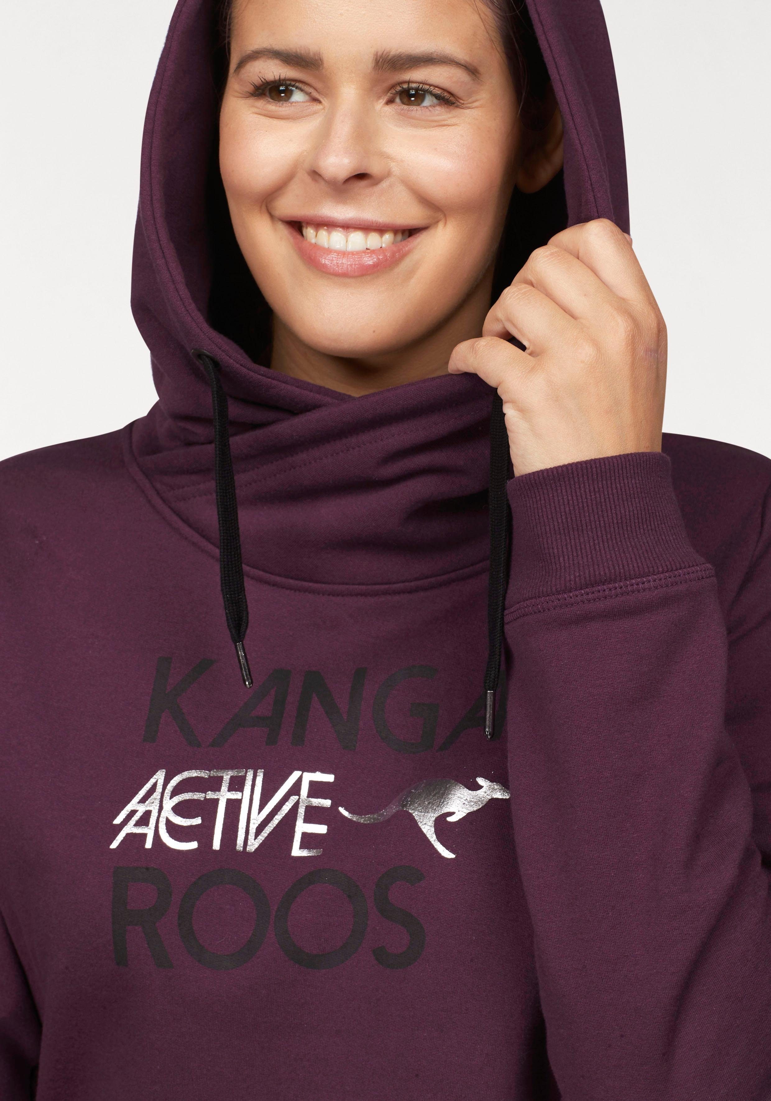 KangaROOS Sweatshirt lange Ärmel, figurumspielende Passform, große Größen
