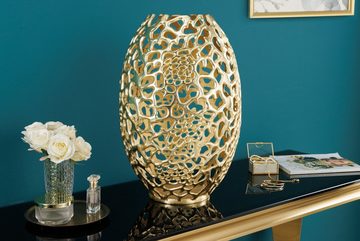 riess-ambiente Dekovase ABSTRACT LEAF 50cm gold (Einzelartikel, 1 St), Wohnzimmer · Handmade · Metall · Gold-Design · Schlafzimmer
