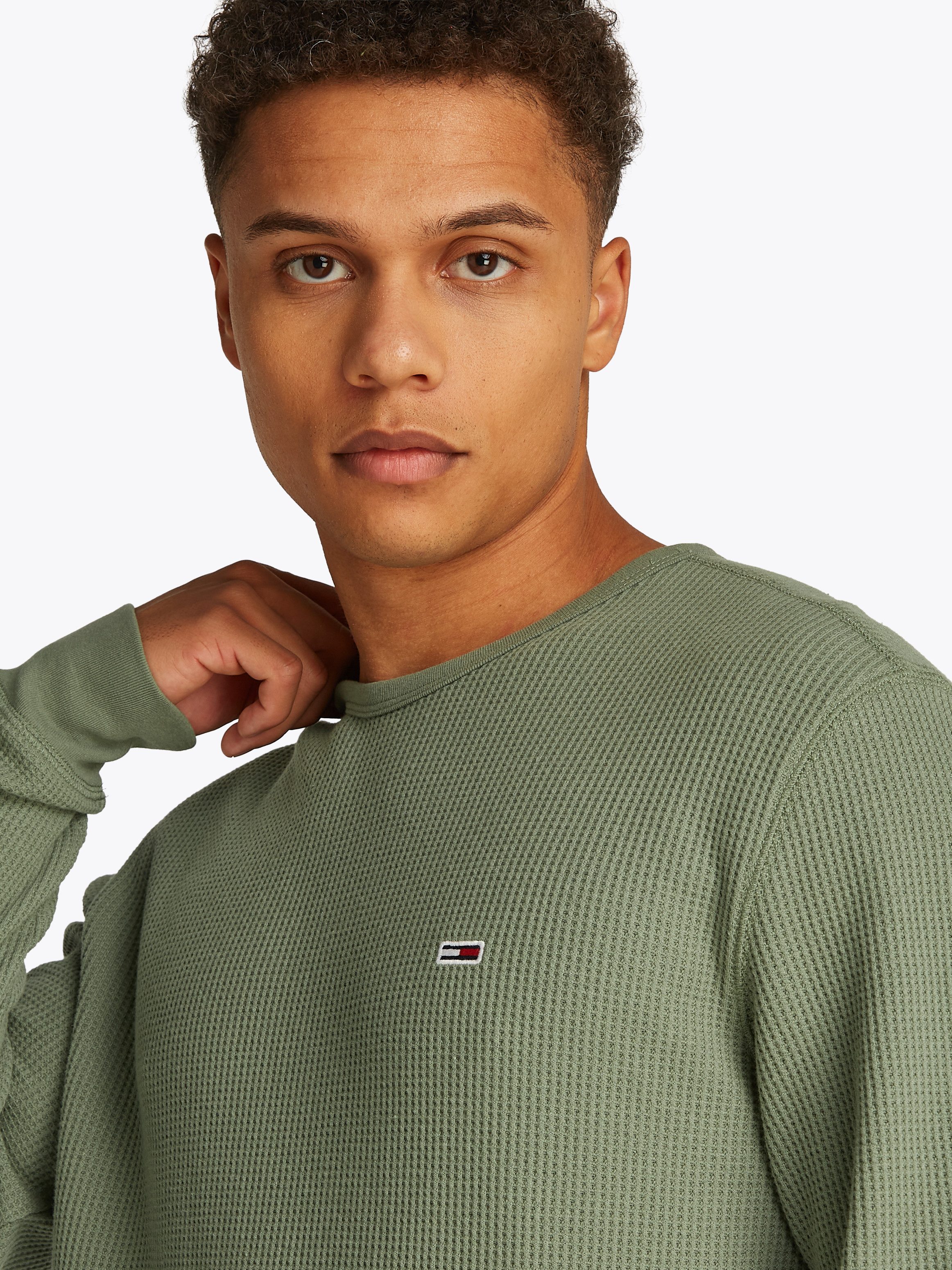 Tommy Jeans Langarmshirt TJM SLIM WAFFLE günstig online kaufen