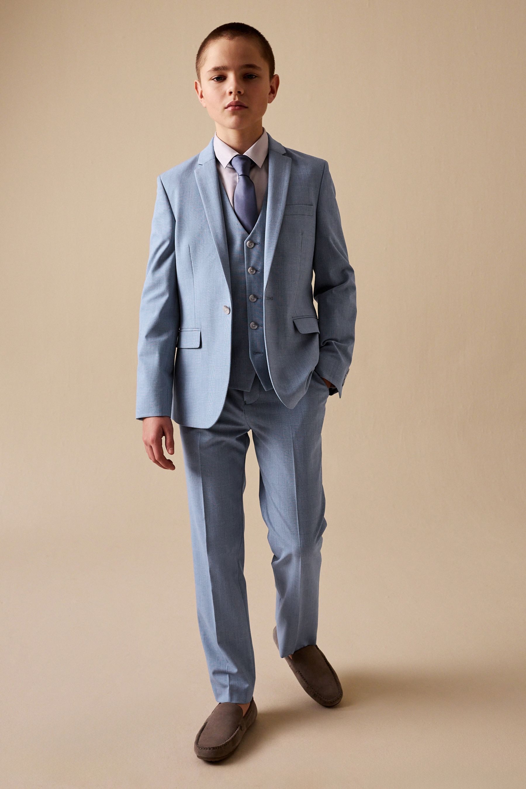 Anzugsakko Kariertes Skinny Fit Sakko