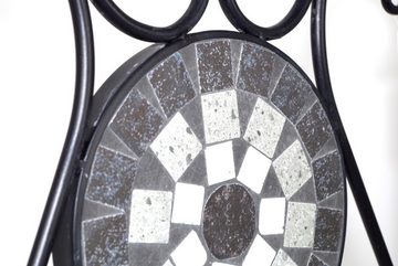 Kobolo 4-Fußstuhl Klappstuhl aus Metall in grau 88cm (Mosaik, 1 St)