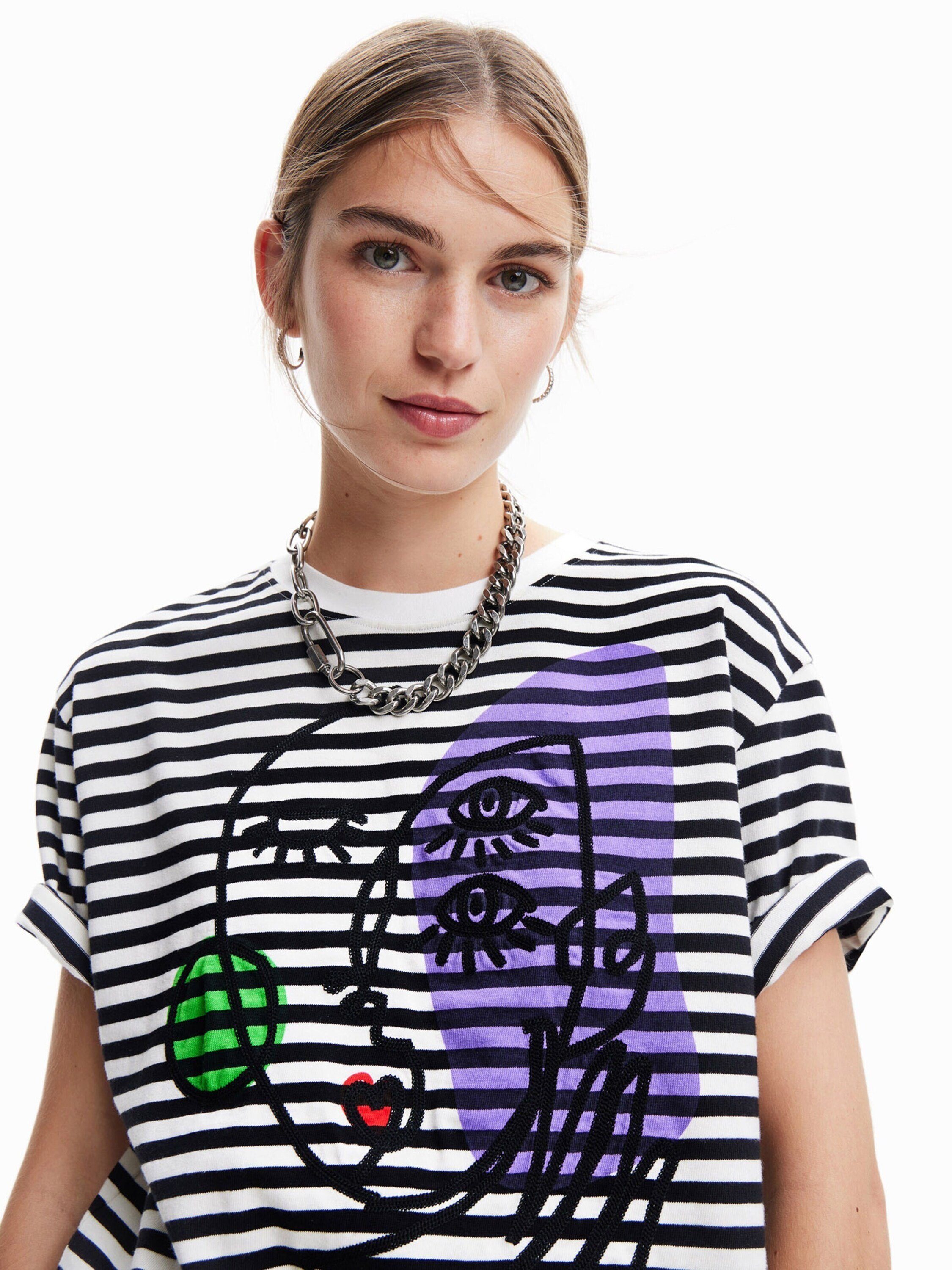 Desigual T-Shirt ROS (1-tlg) Pailletten