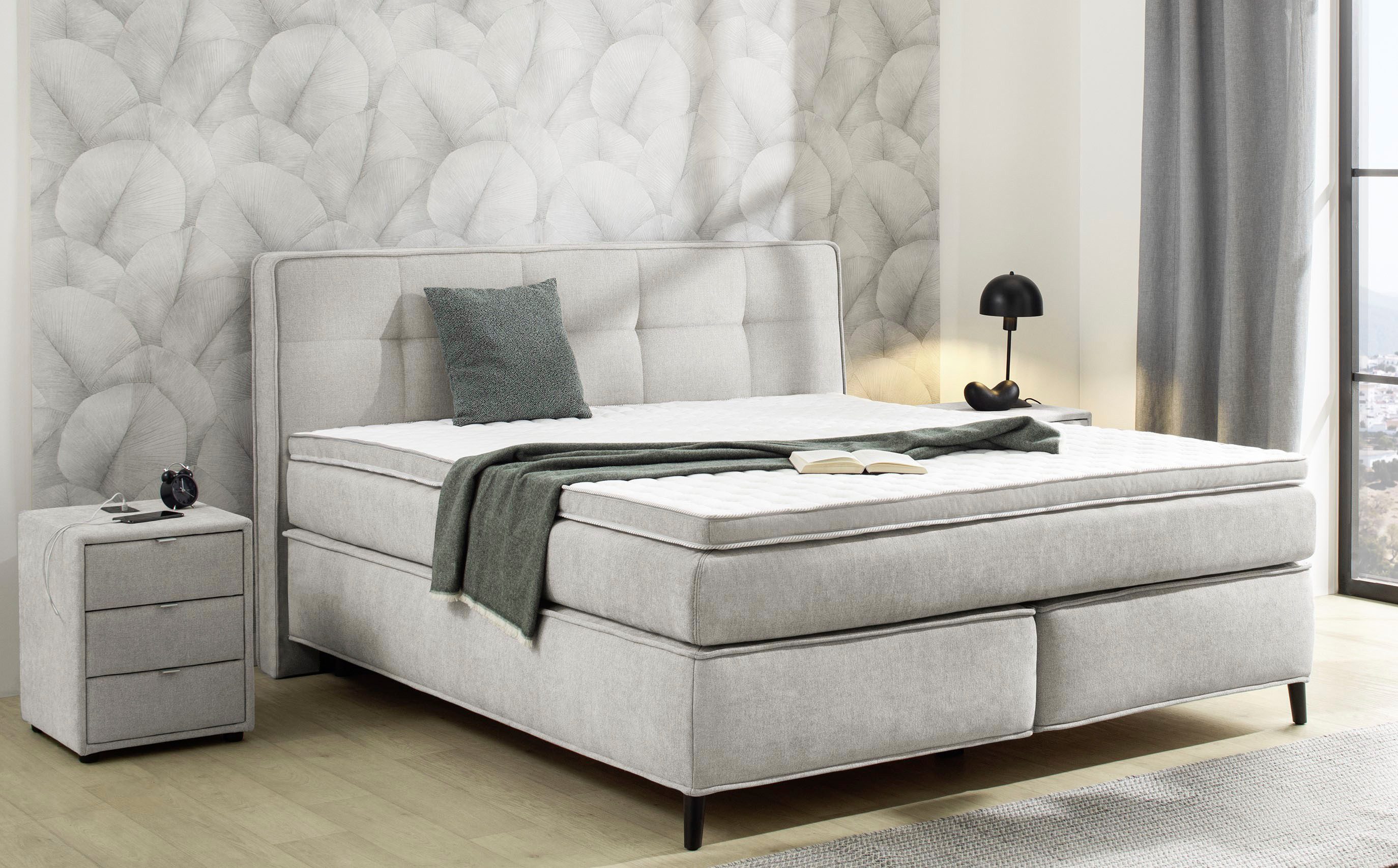 Jockenhöfer Gruppe Boxspringbett Capello, 7-Zonen-TTFK-Matratze, KS-Topper, günstig online kaufen