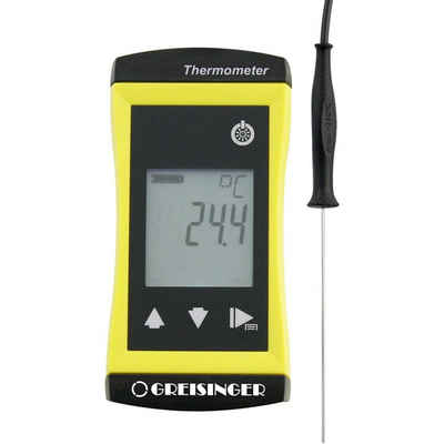 Greisinger Außentemperaturanzeige Wasserdichtes Alarmthermometer mit Einstechfühler