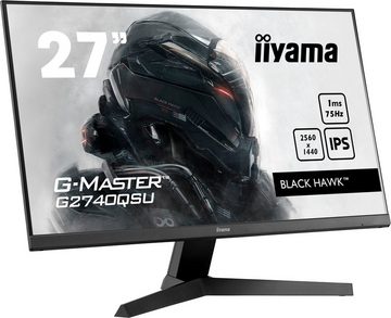 Iiyama G-MASTER G2740QSU-B1 LED-Monitor (68,6 cm/27 ", 2560 x 1440 px, WQHD, 1 ms Reaktionszeit, 75 Hz, IPS-LED)