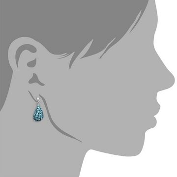 SilberDream Paar Ohrstecker SilberDream hellblau Tropfen Ohrringe (Ohrstecker), Damen Ohrstecker Tropfen 925 Sterling Silber, hellblau