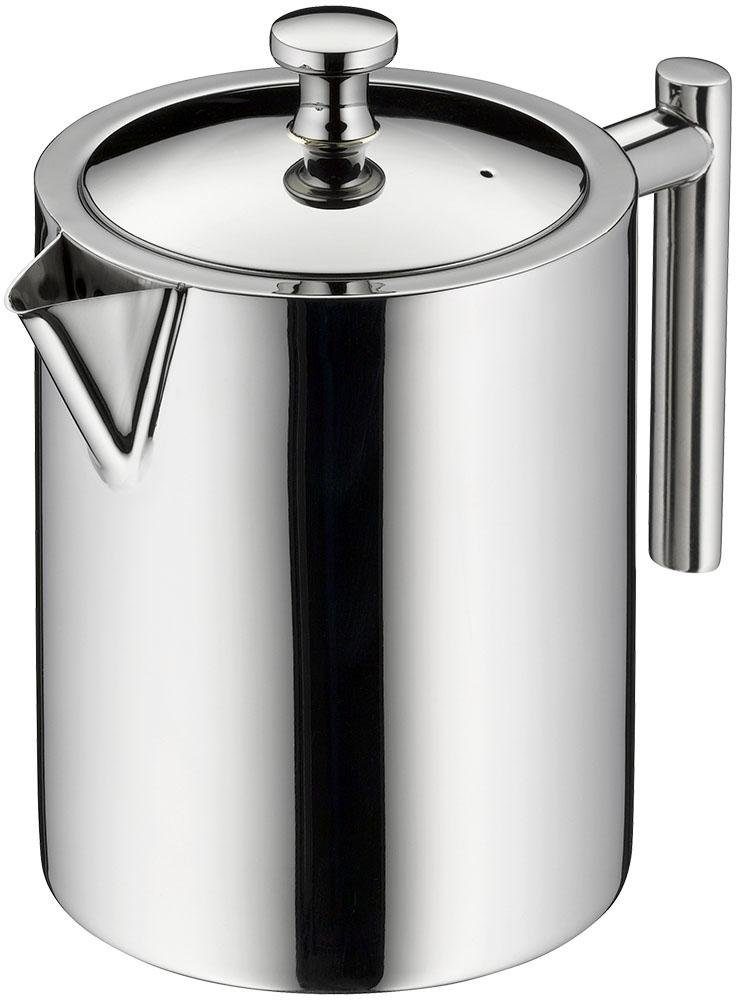 Alfi Teekanne TEA POT, Kanne aus Edelstahl, 0,6 l, (1-St), intergrierter Teefilter für losen Tee, festsitzender Deckel