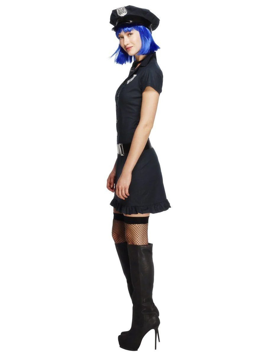 Metamorph Polizei-Kostüm Police Officer Kostümkleid, Schwarzes Polizeikostüm mit kurzen Ärmeln