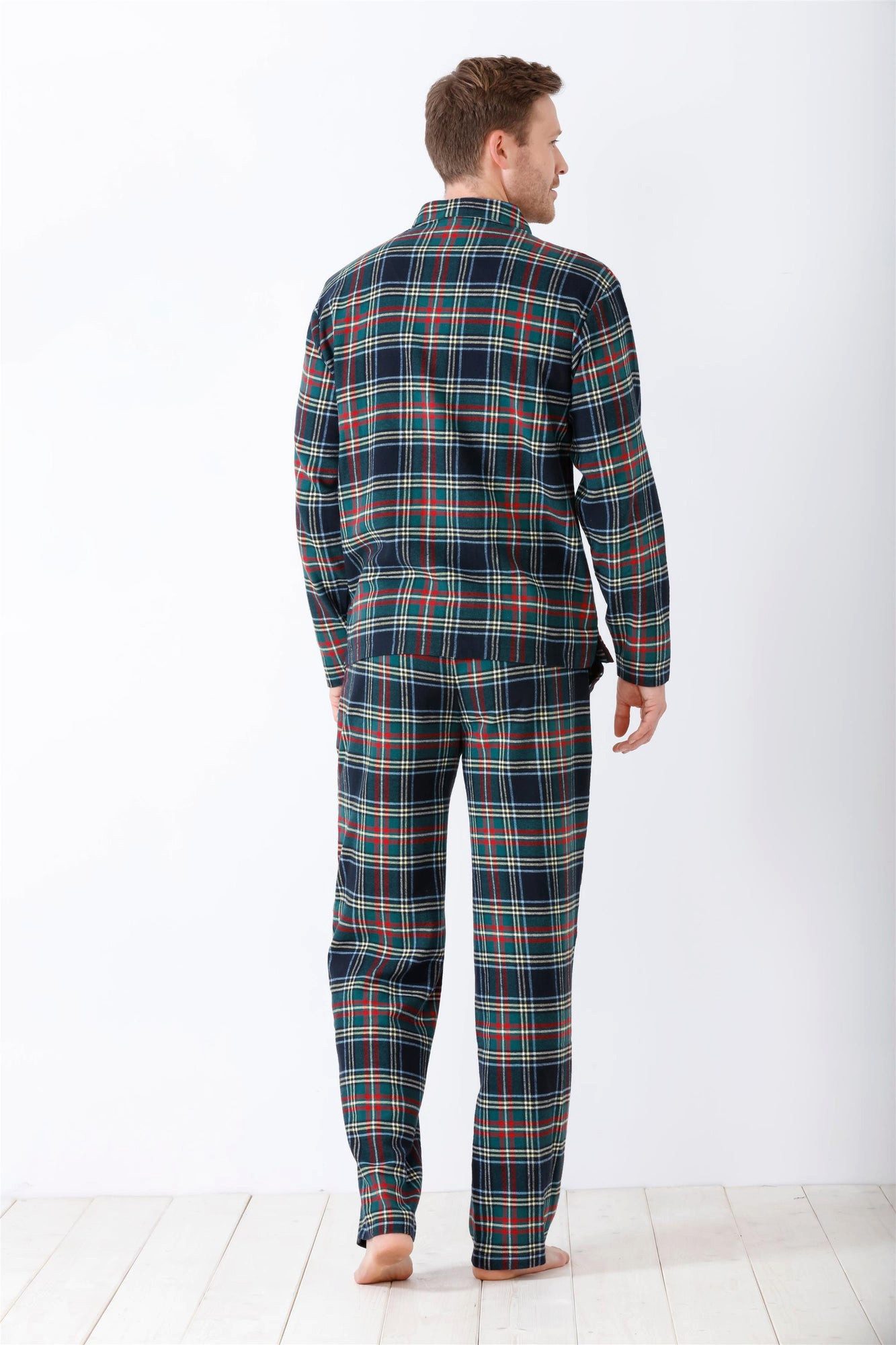 Hajo Schlafanzug Herren Schlafanzug Pyjama Web/Flanell günstig online kaufen