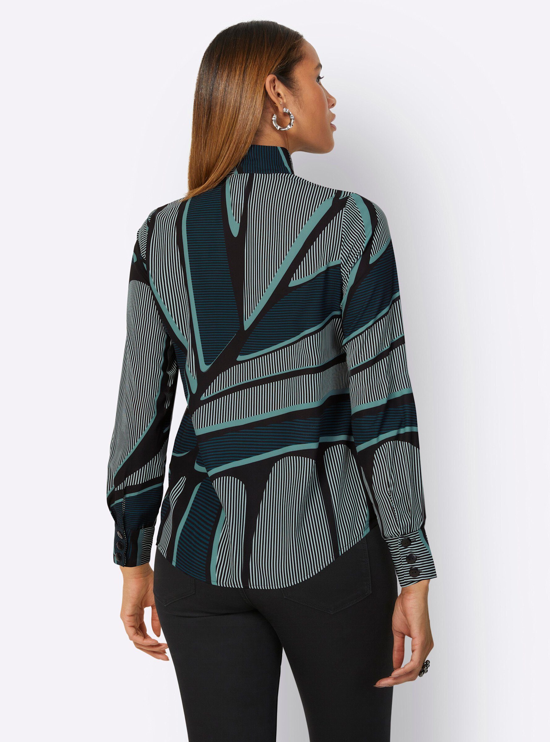 creation L Klassische Bluse Bluse mit Stehkragen . günstig online kaufen