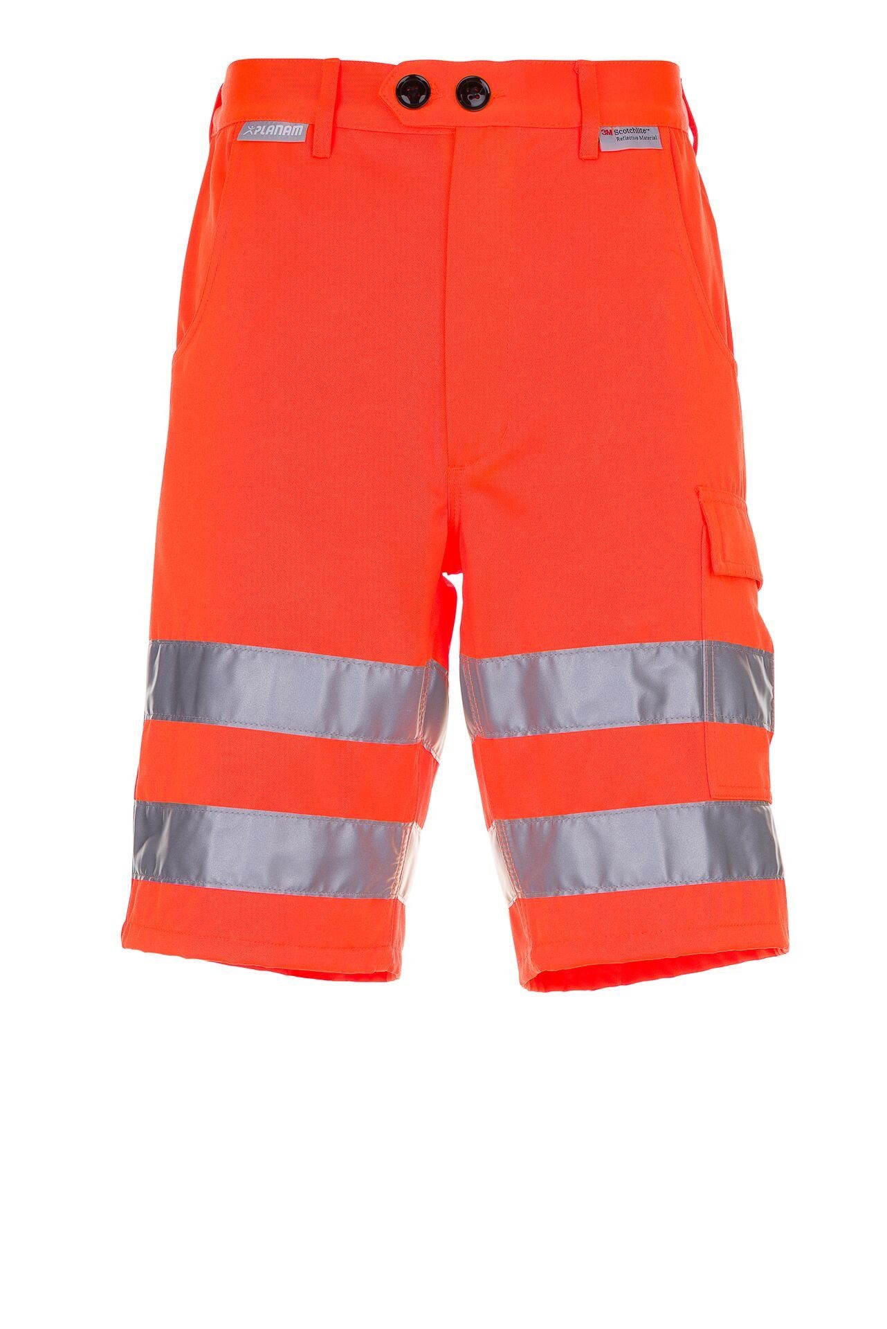 Planam Shorts Shorts Warnschutz uni orange Größe XXXL (1-tlg)