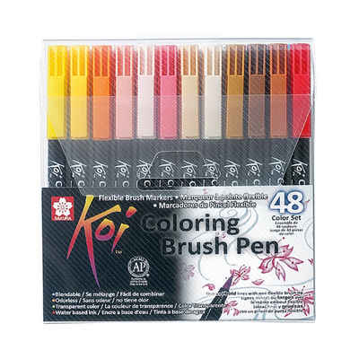 Sakura Pinselstift »Pinselstift Koi Coloring Brush-Set«, 48 Farben