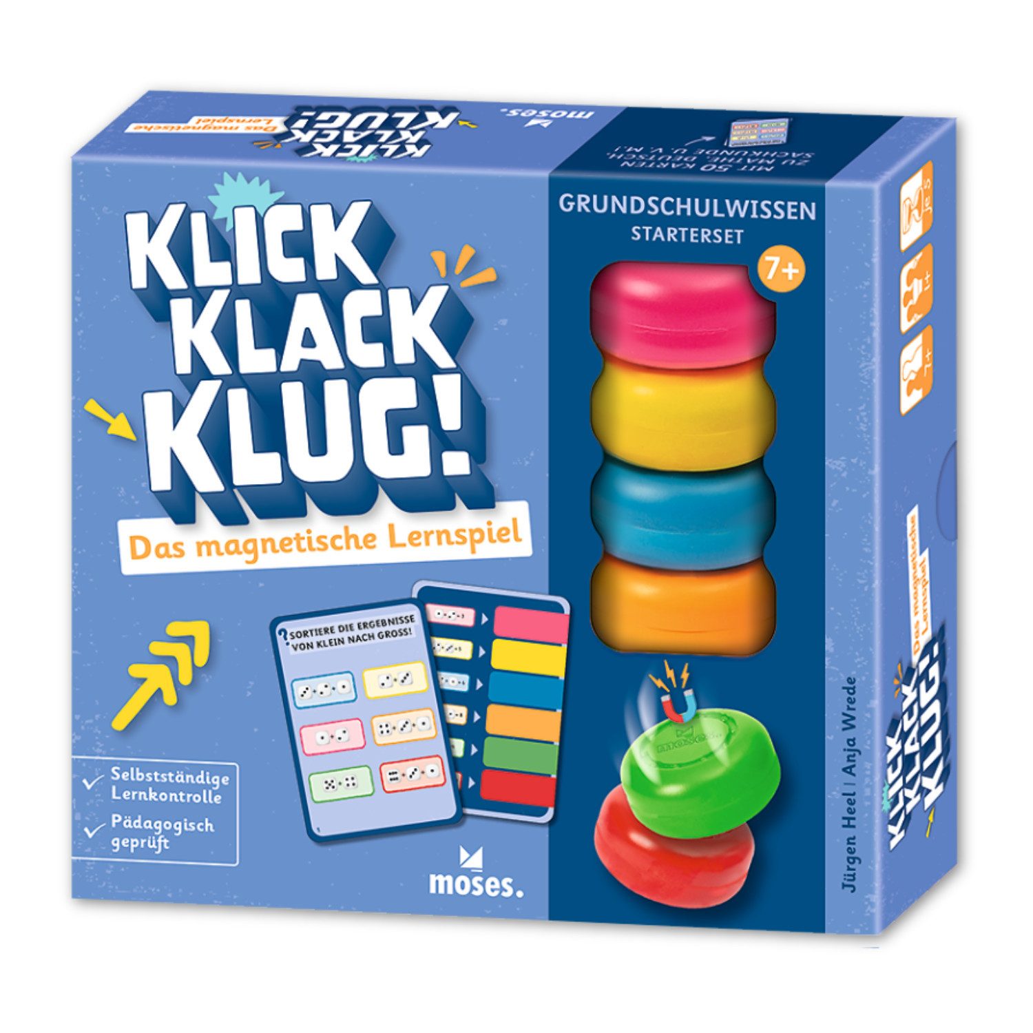 Moses. Verlag Lernspielzeug Lernspiel Klick Klack Klug Starterset 2, Magnet, ab 7 Jahren