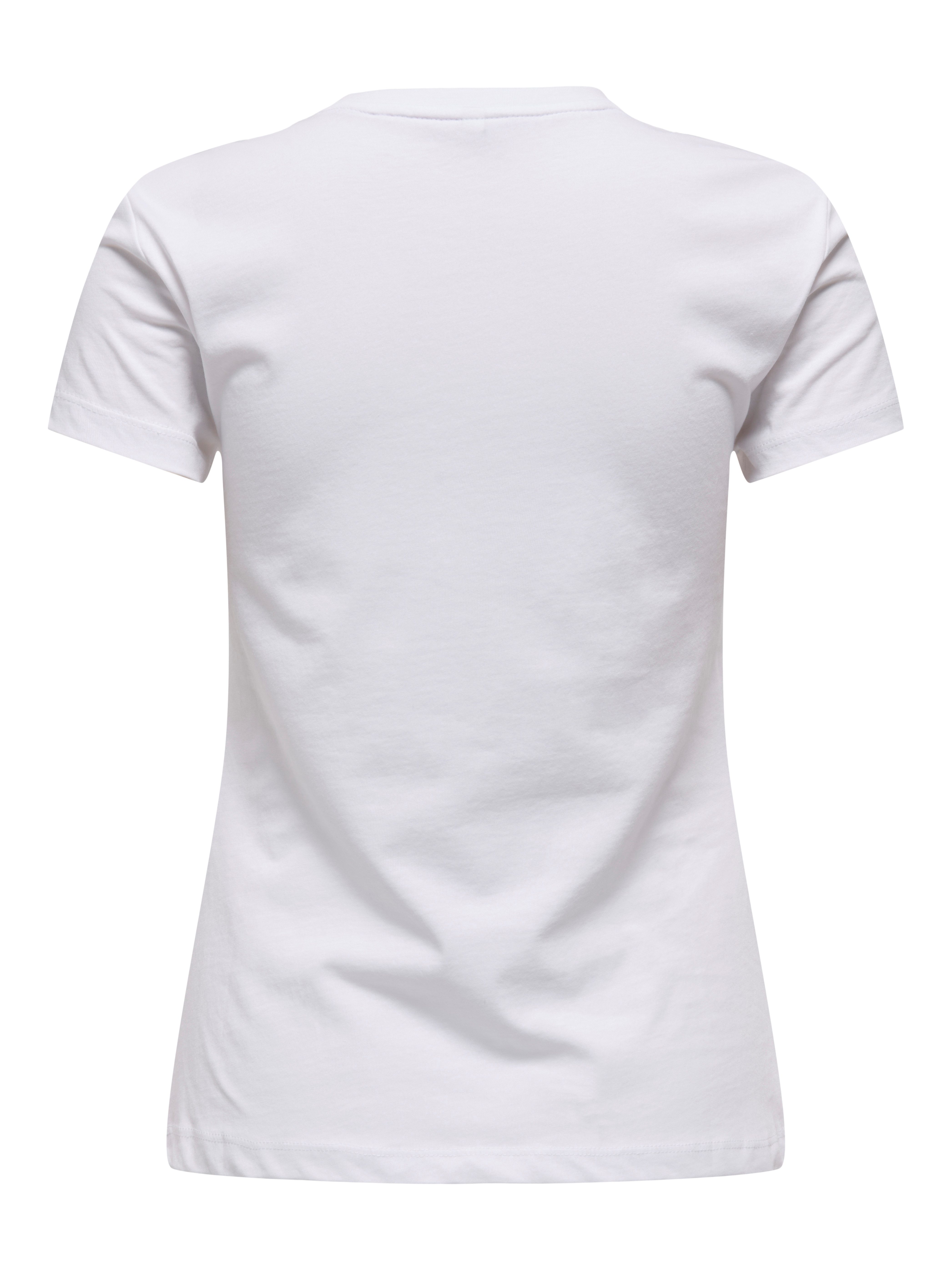ONLY Kurzarmshirt ONLVIBE LIFE S/S GLASSES TOP BOX JRS Baumwolle, regular fit, Rundhals