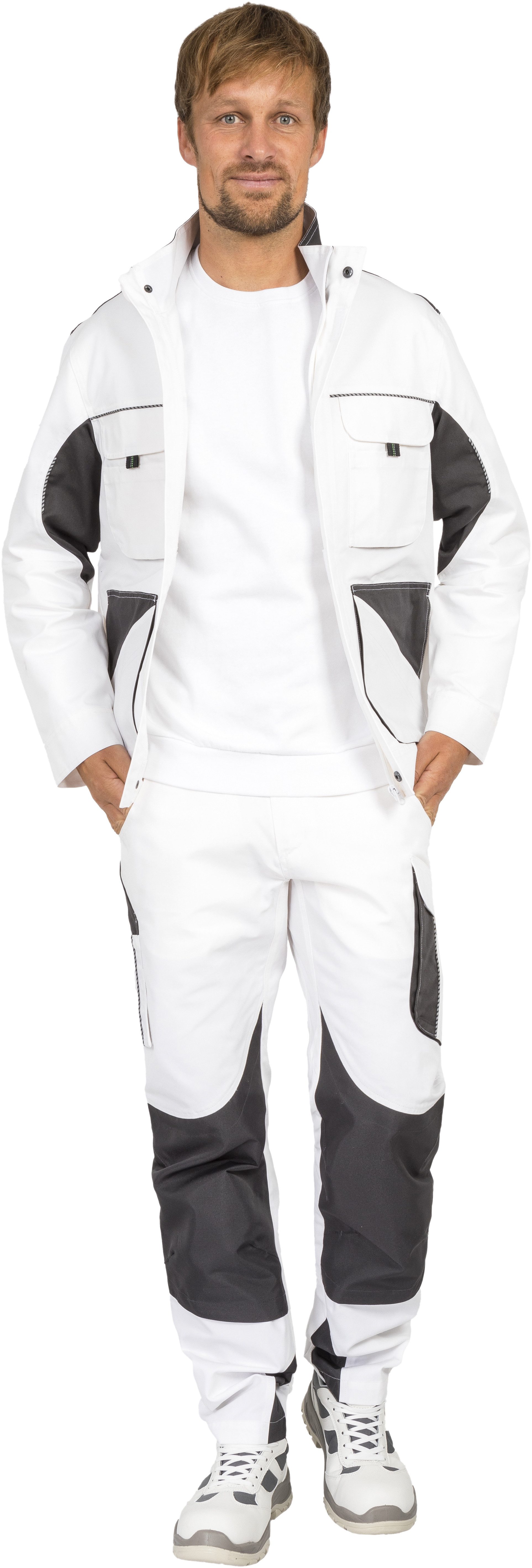 Leibwächter Arbeitsjacke Dynamic-Line Herren Bundjacke auch Übergrößen Arbeitskleidung atmungsaktiver Stretchstoff, modern und bequem