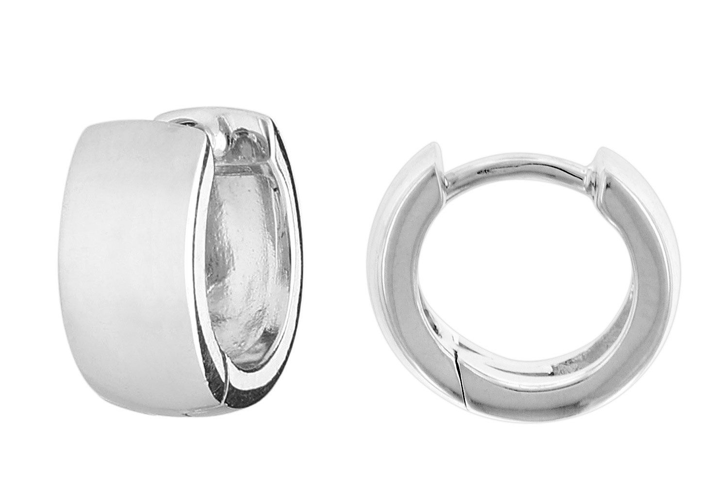 trendor Paar Creolen 41582, 925 Silber Unisex Ø 12 mm