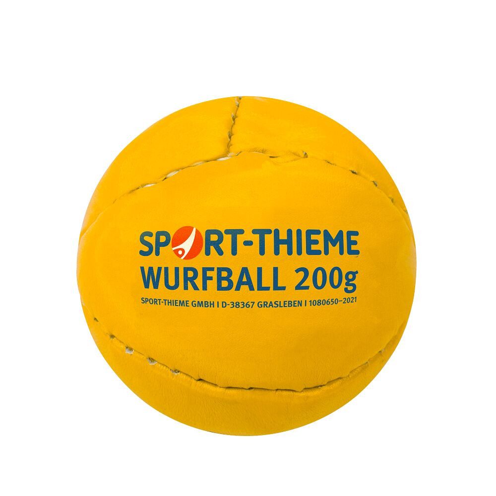Sport-Thieme Stoßkugel Wurfball Leder 200, Robustes Material – geeignet für das Indoor- und Outdoor-Spiel