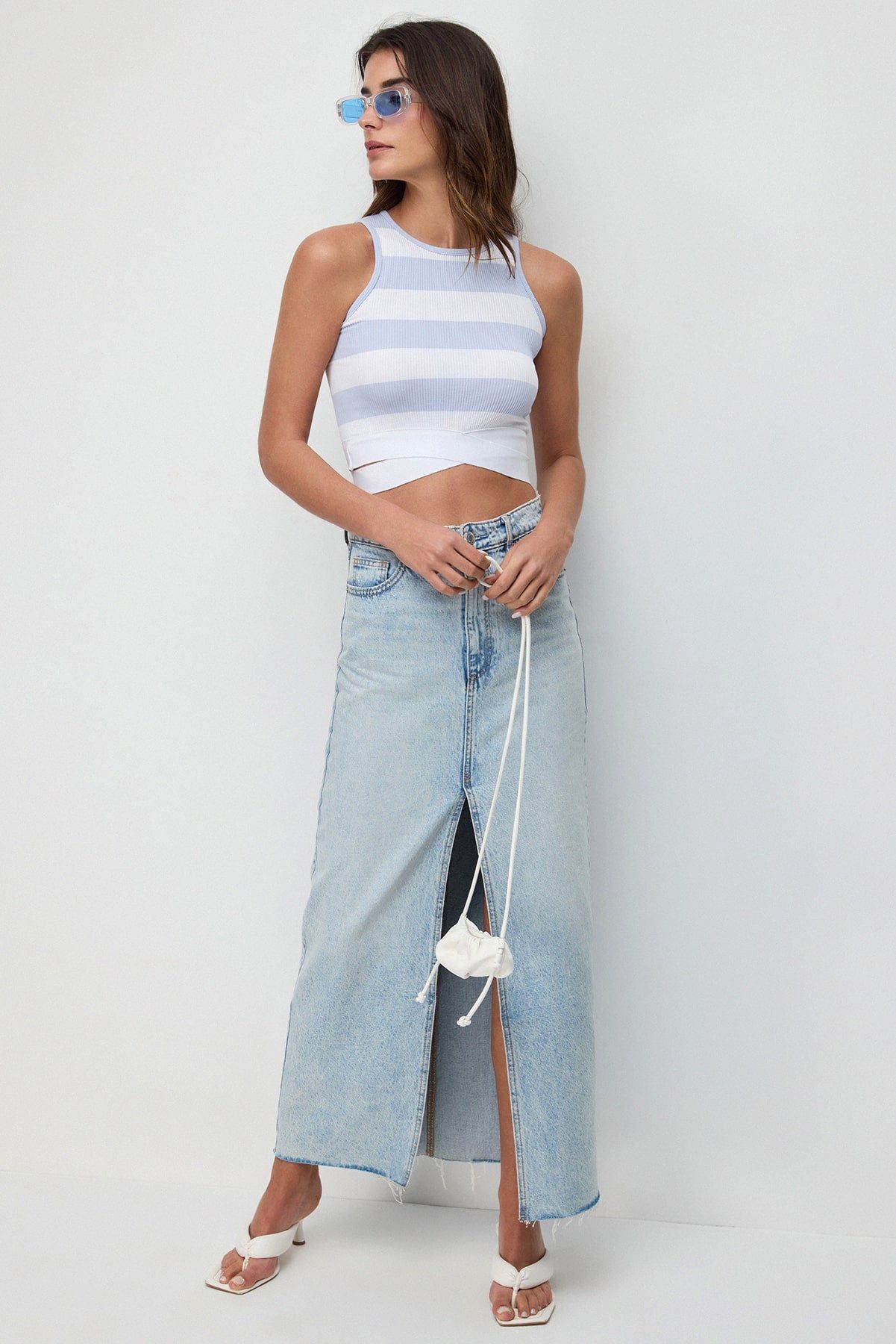 No Matter What Blusentop Nahtloses Crop-Top günstig online kaufen