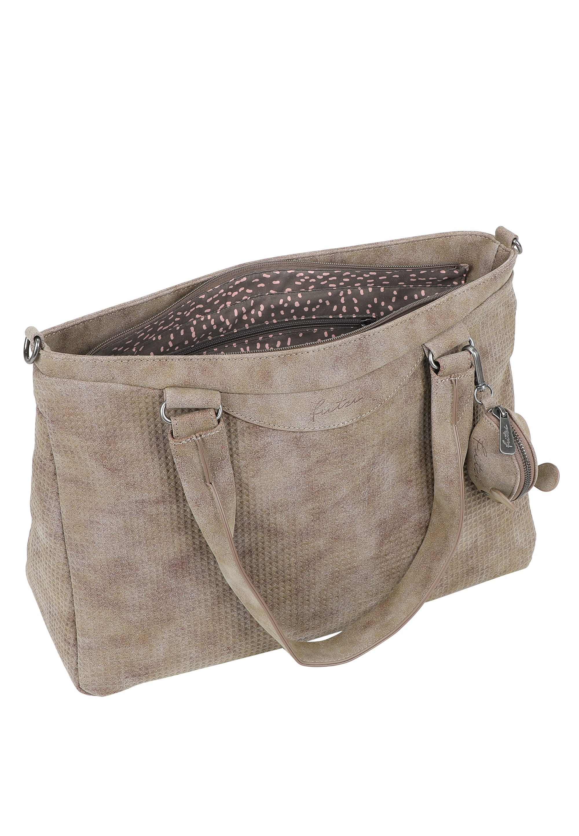 Fritzi aus Preußen Henkeltasche Joly Waffly Black, mit kleiner Retro-Pocket-Maus extra