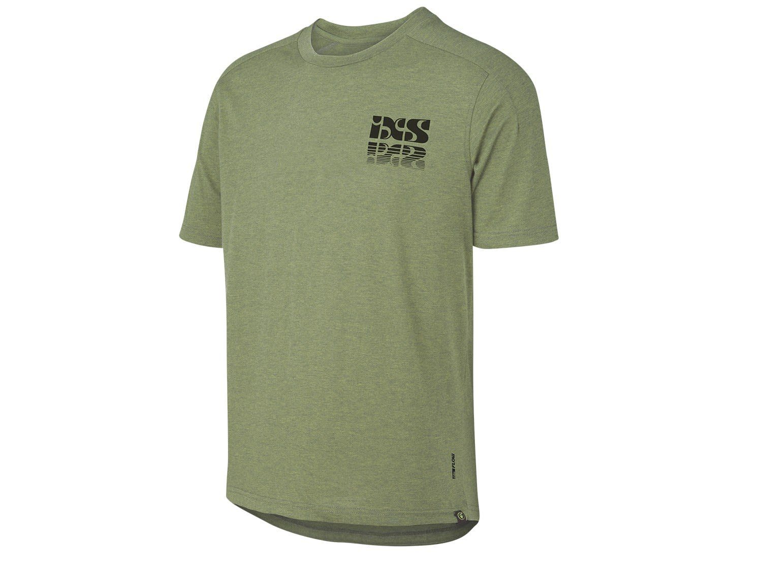 IXS T-Shirt Ixs M Flow Mirror Tech Tee Short Sleeve Herren Green
