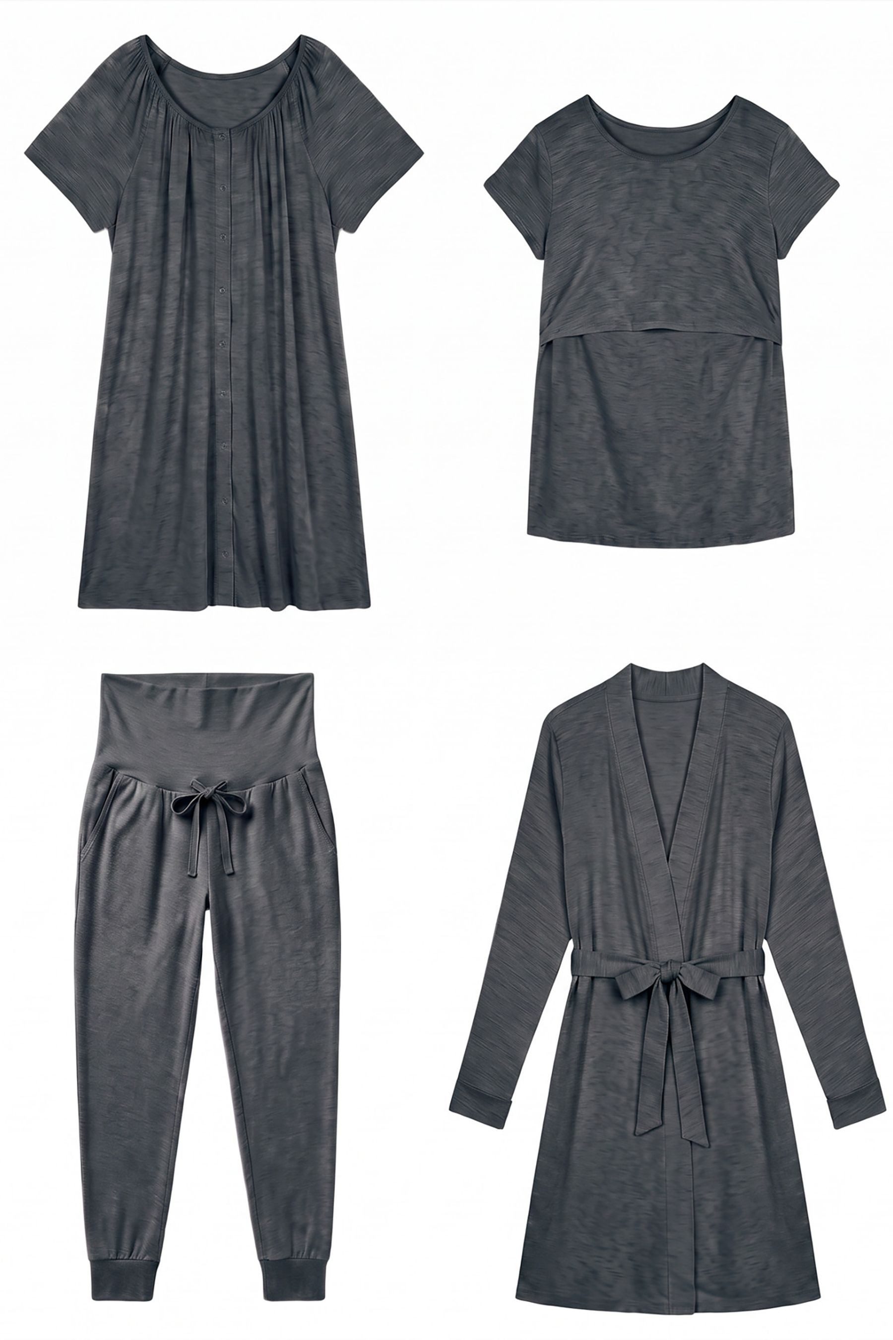 Seraphine Umstandspyjama Seraphine 4-teiliges Pyjamaset Umstands-/Stillmode (1 tlg)