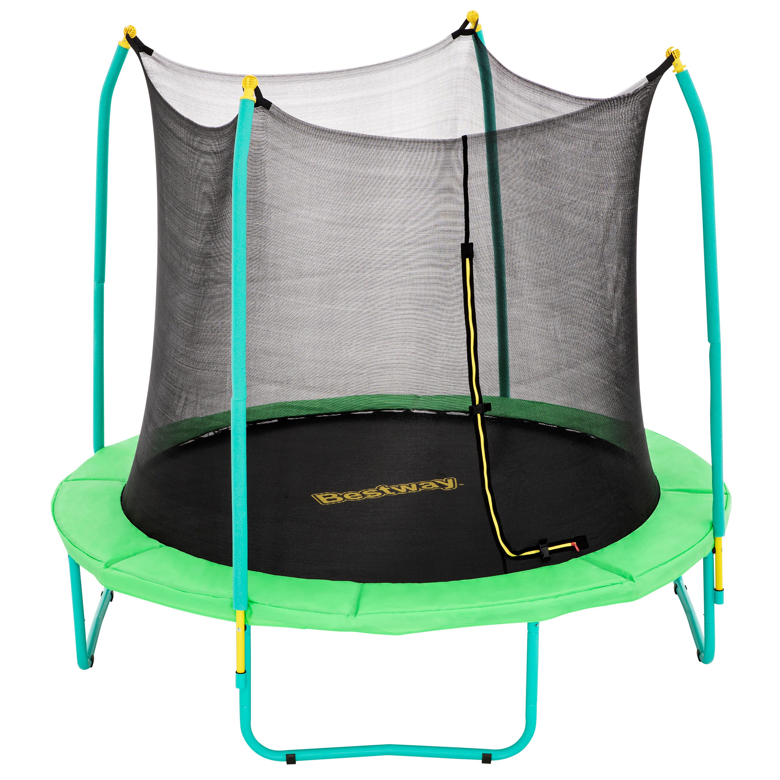 Bestway Gartentrampolin Xtreme Air™ Ø 244 x 220 cm, (Packung, Maximale Belastbarkeit: 80 kg), Einfacher Aufbau mit Federstift- und Bolzenverbindungen