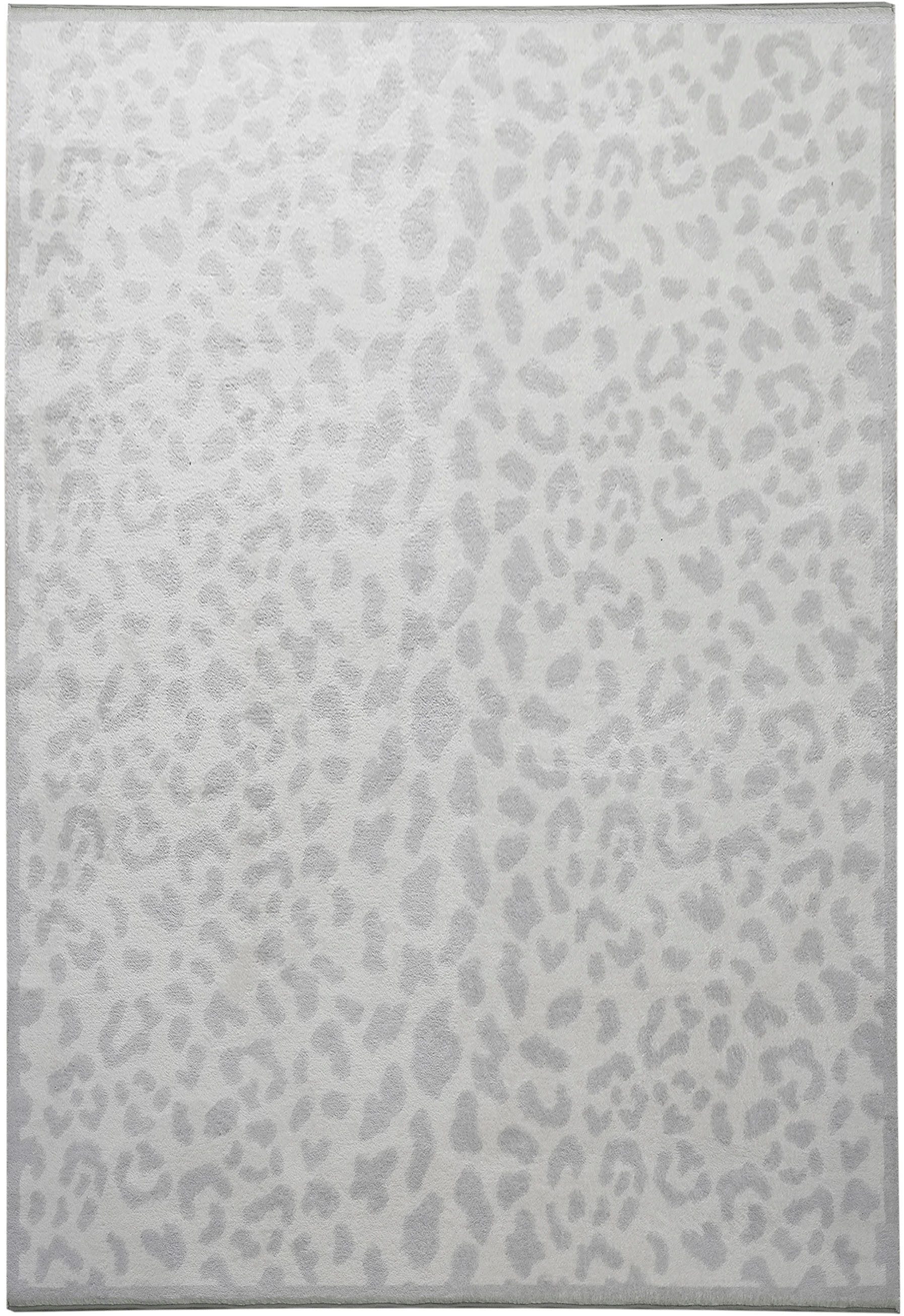 OTTO home Teppich Leo, mit trendigem Leopardenmuster, waschbar, rechteckig, Höhe: 12 mm, kuschelig & weich, modern, Animal Print, Wohnzimmer, Schlafzimmer