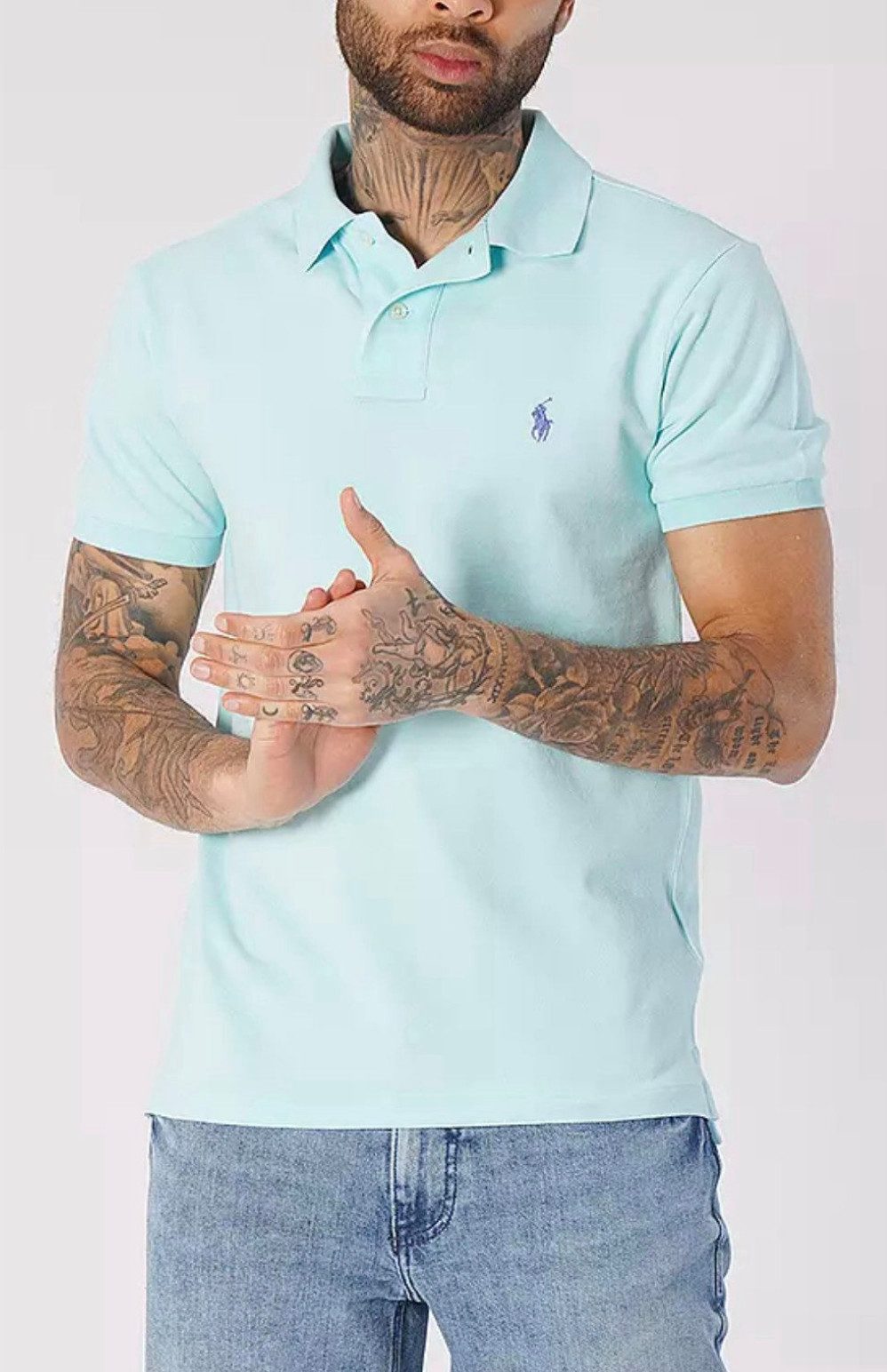 Polo Ralph Lauren Poloshirt Herren Hemd Baumwoll-Piqué Classic Comfort Fit Größere Passform Sofortige Authentifizierung über das Ralph Lauren-System möglich