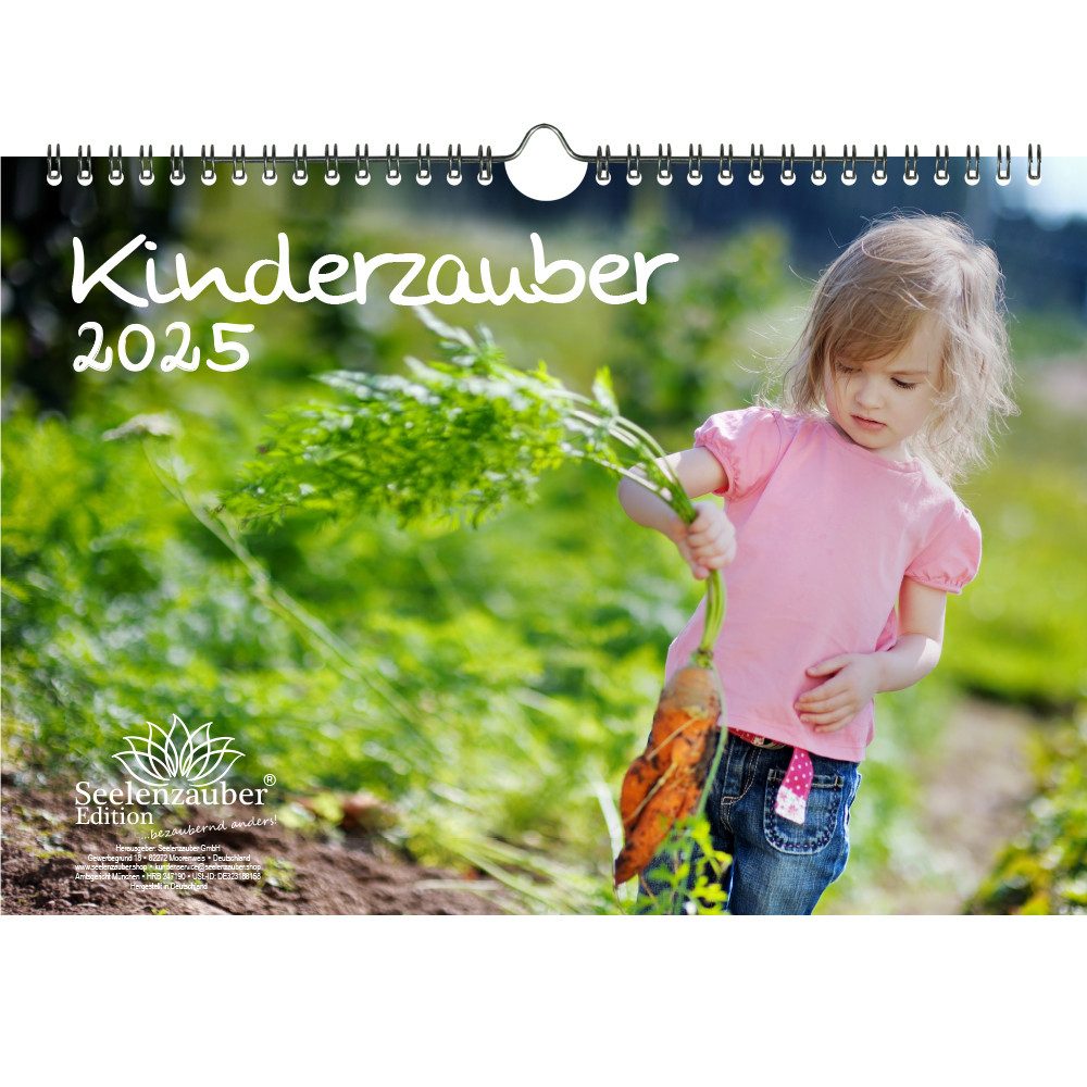 Seelenzauber Wandkalender Kindernzauber DIN A4 Kalender für 2025 Kinder