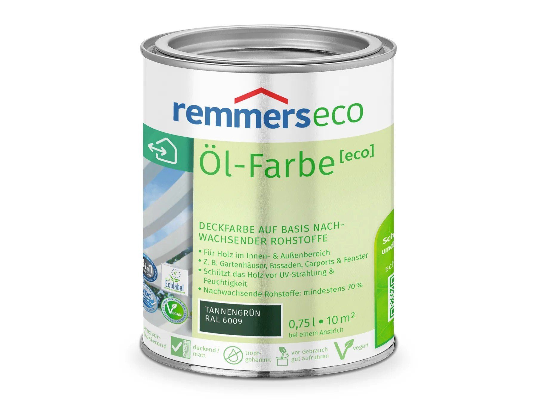 Remmers Holzöl Öl-Farbe [eco] tannengrün (RAL 6009)