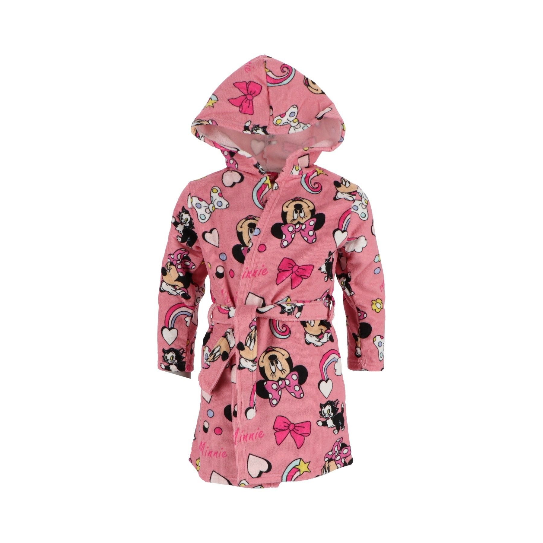 Disney Minnie Mouse Kinderbademantel – Weicher Morgenmantel