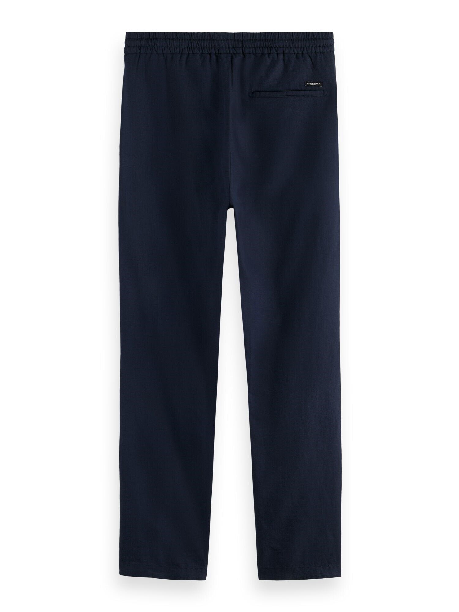 Scotch & Soda Stoffhose Hose Regular Straight Fit Warren Jogger Linen Mix (1-tlg) blau | Stoffhosen