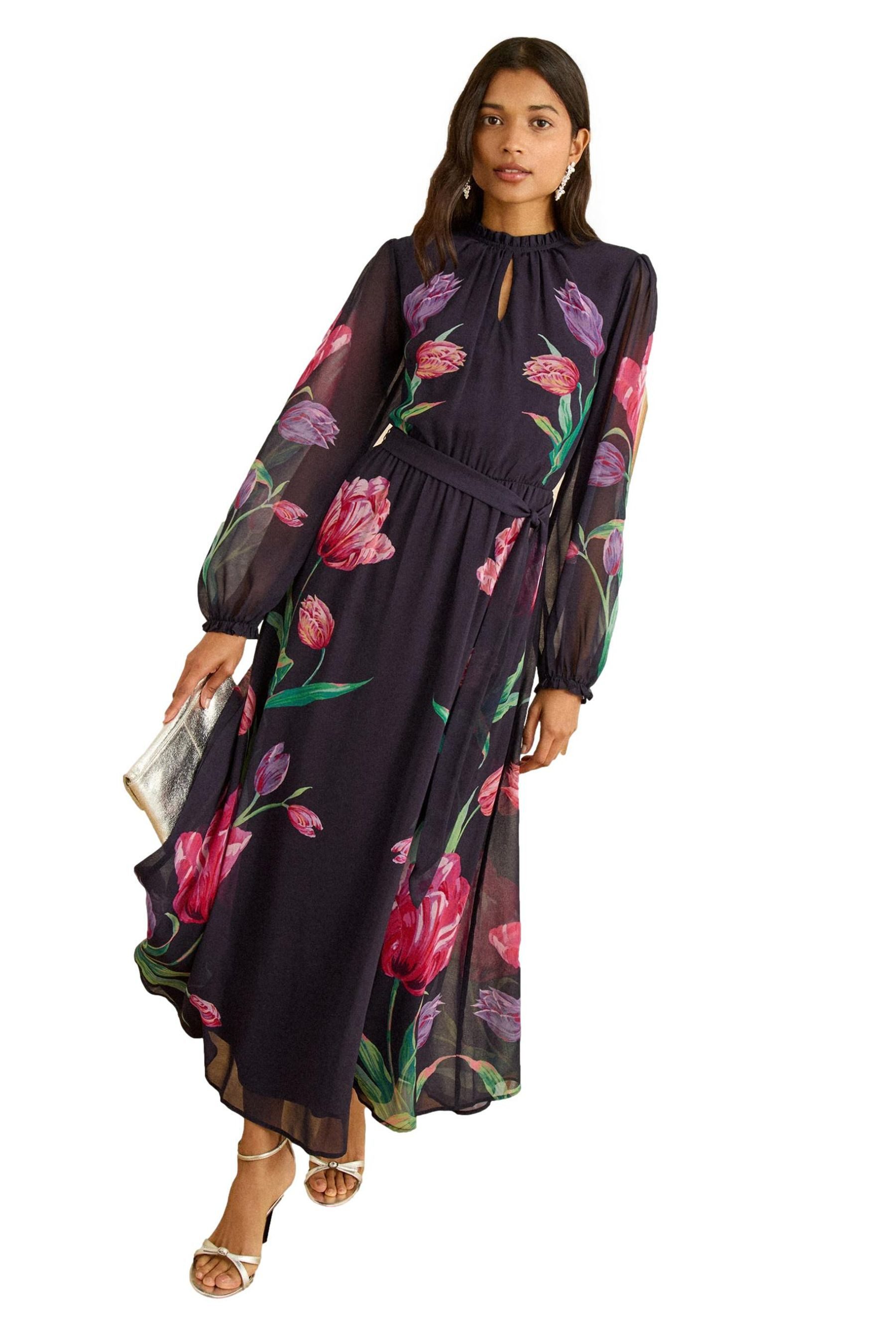 Love & Roses Midikleid Love & Roses Midikleid mit Rüschen, Regular (1-tlg) günstig online kaufen