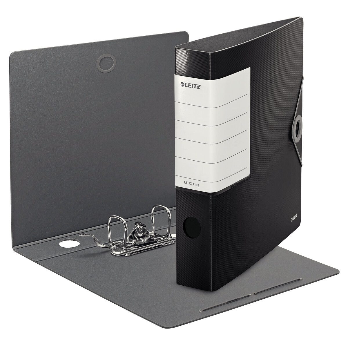 Aktenordner Ordner Solid A4 Kunststoff 62mm schwarz Packung mit 5 Stück