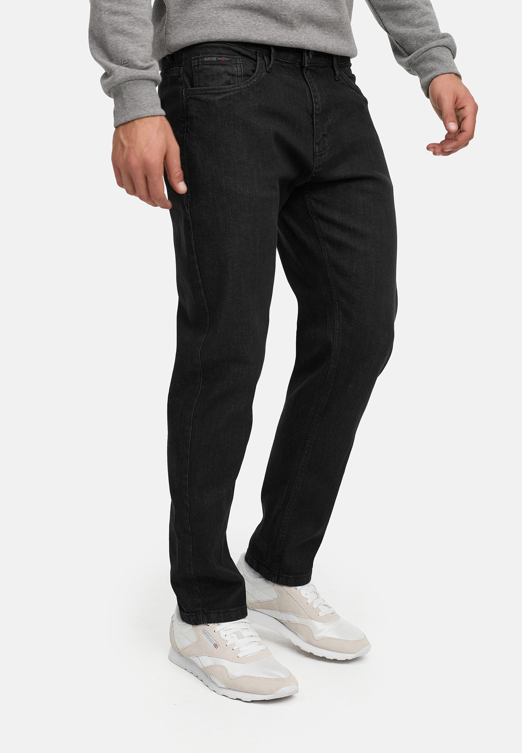 Indicode Regular-fit-Jeans Herren Texas Jeanshose Hose Herrenhose Jeanshose im Five-Pocket Stil