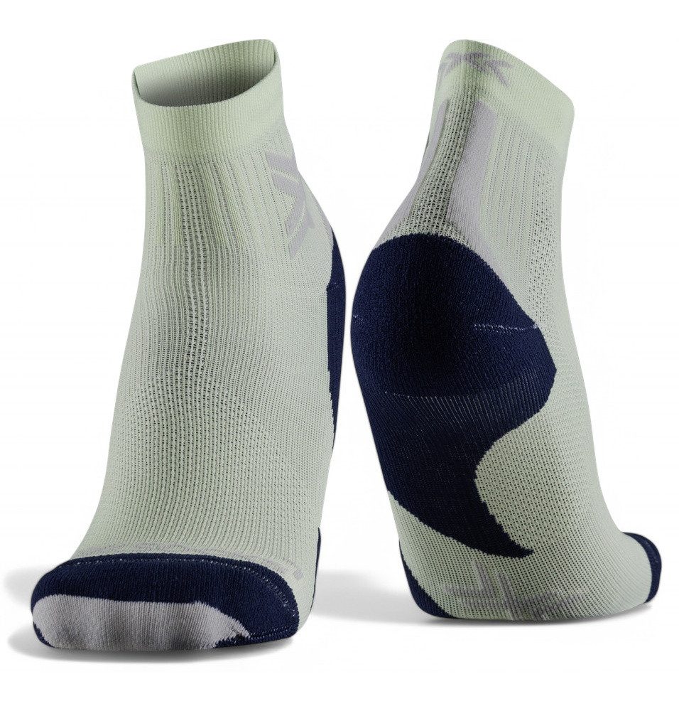 X-Socks Laufsocken Run Discover Ankle fluo neo limegrün/schwarz Herren - 1 Paar