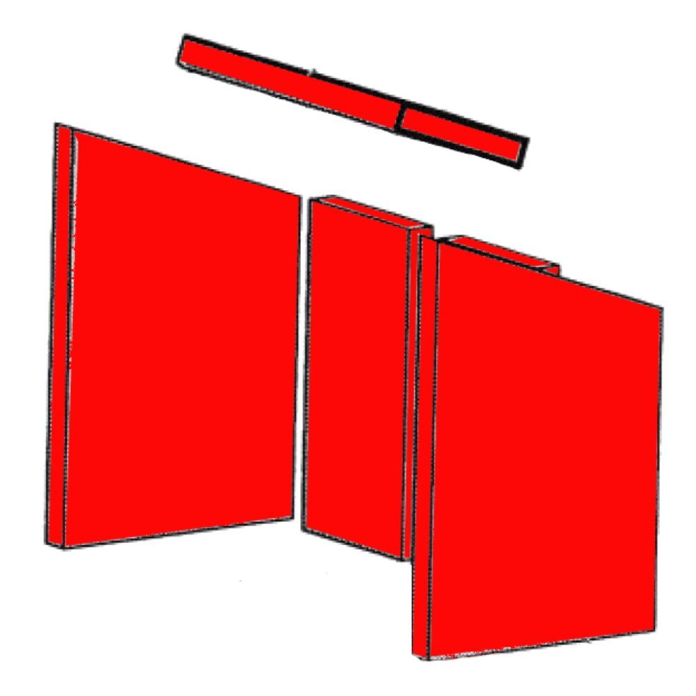 kaminXpert Feuerraumplatten A für Caminos Nimbus Kaminofen Ersatzteil Feuerraumauskleidung
