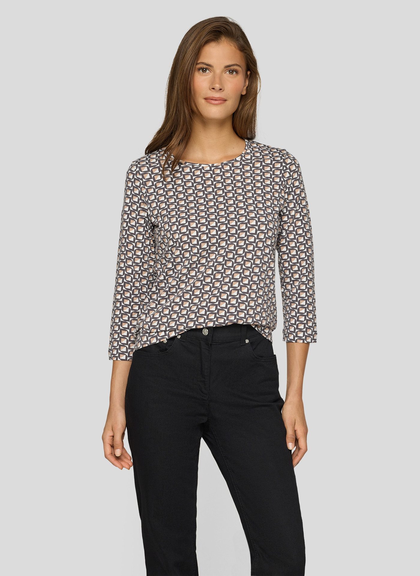 Rabe 3/4-Arm-Shirt mit Minimal Print günstig online kaufen