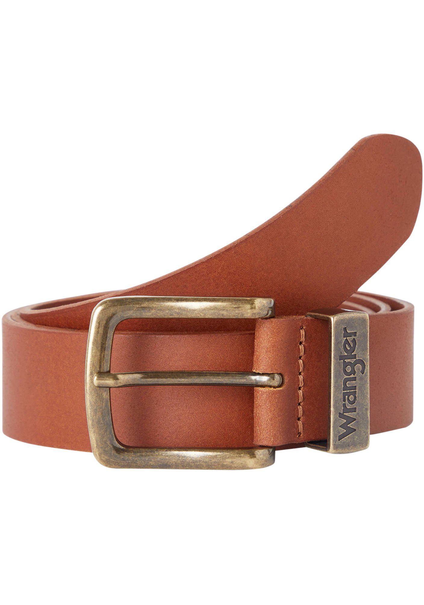 Wrangler Ledergürtel METAL LOOP cognac | Gürtel