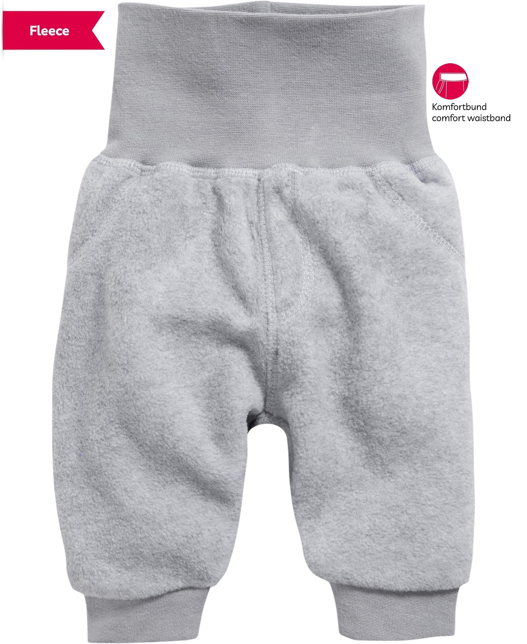 Schnizler Schlupfhose Baby Pumphose Fleece mit Strickbund