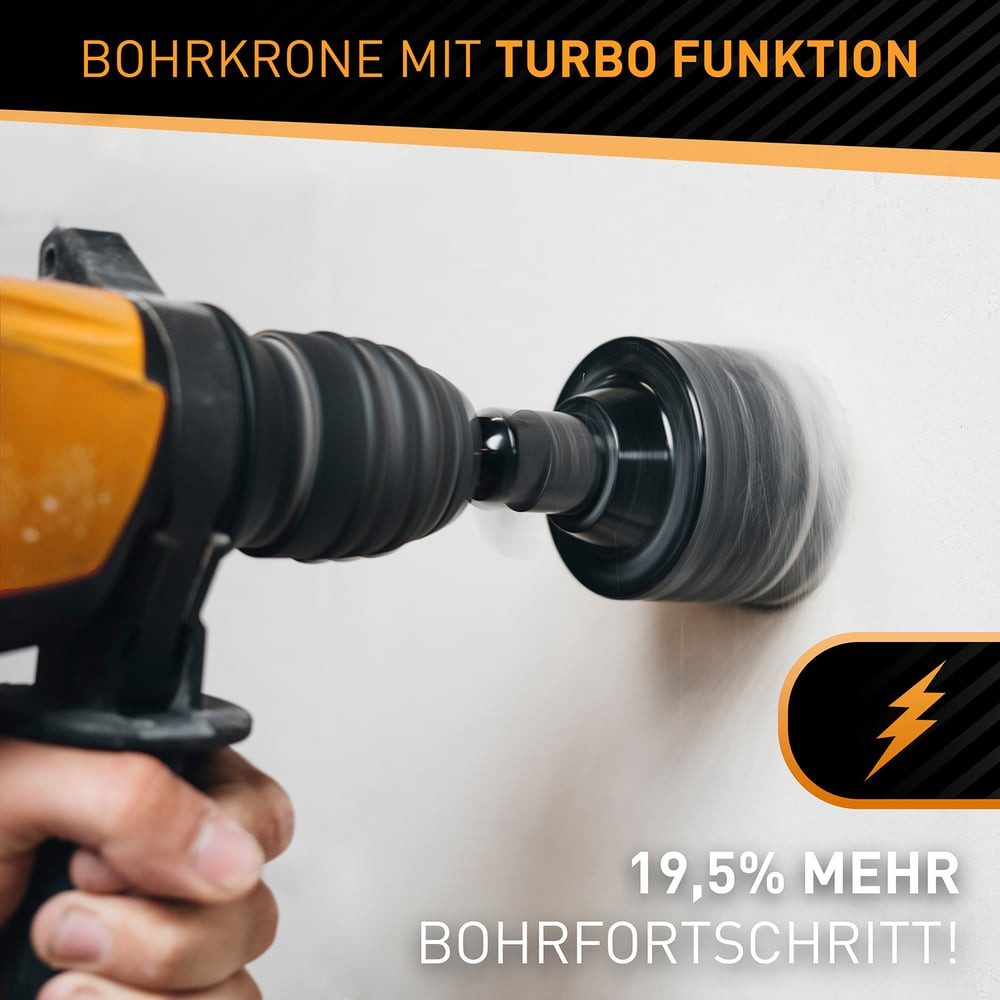 Hardtwerk® Bohrkrone SDS-Pus-Bohrkronensatz 82mm, Arbeiten am günstig online kaufen