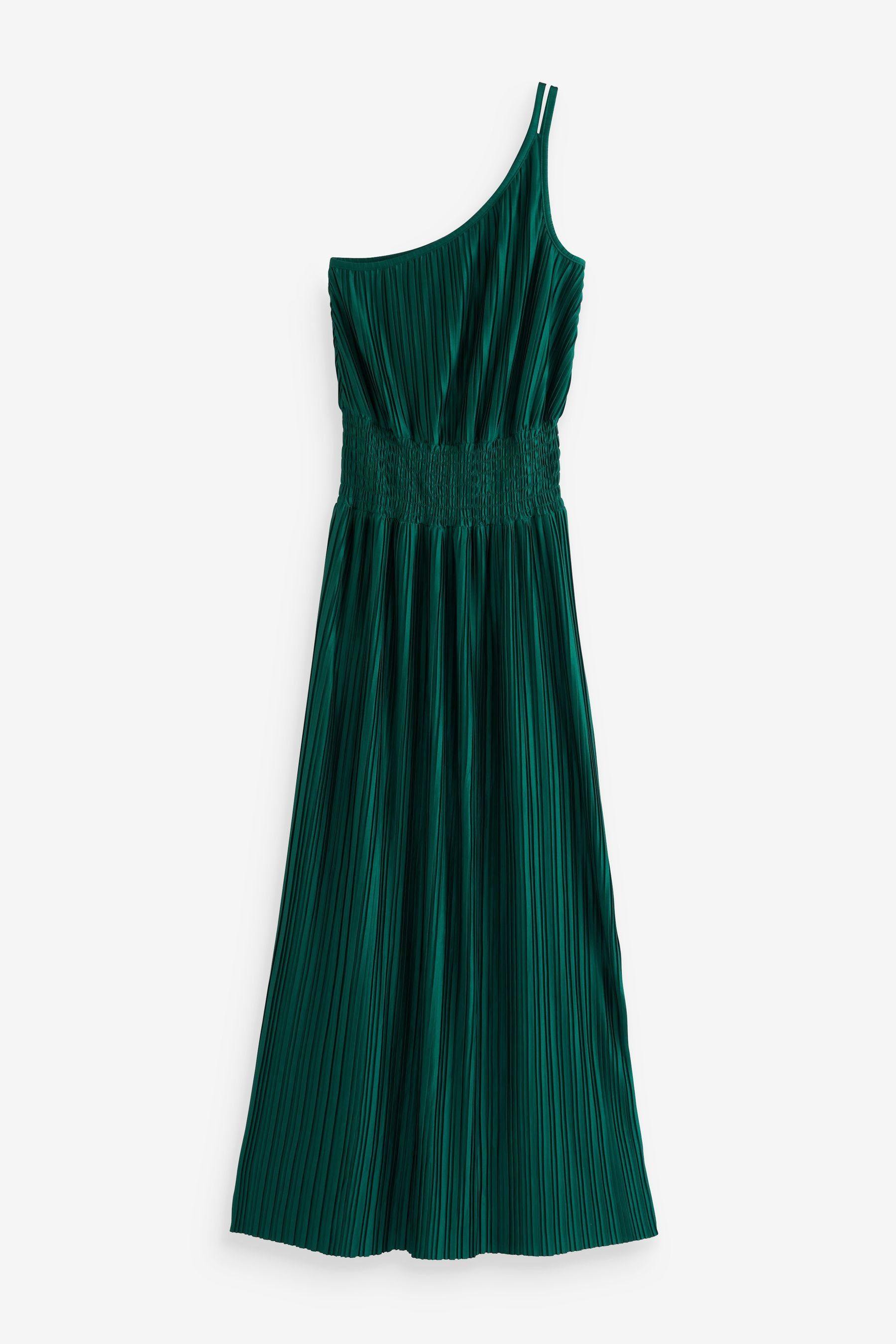One-Shoulder-Kleid One-Shoulder-Kleid aus Plissée