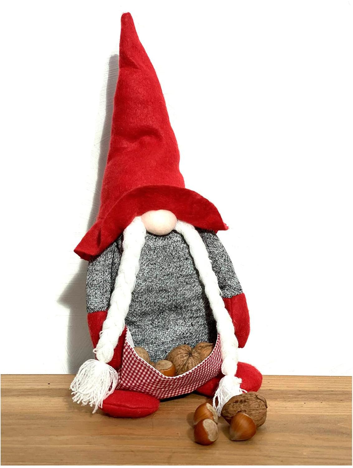 heimtexland Wichtel Deko Wichtel Türstopper Landhaus Weihnachtsdeko (Typ711, 1 St., Typ711), Zöpfe