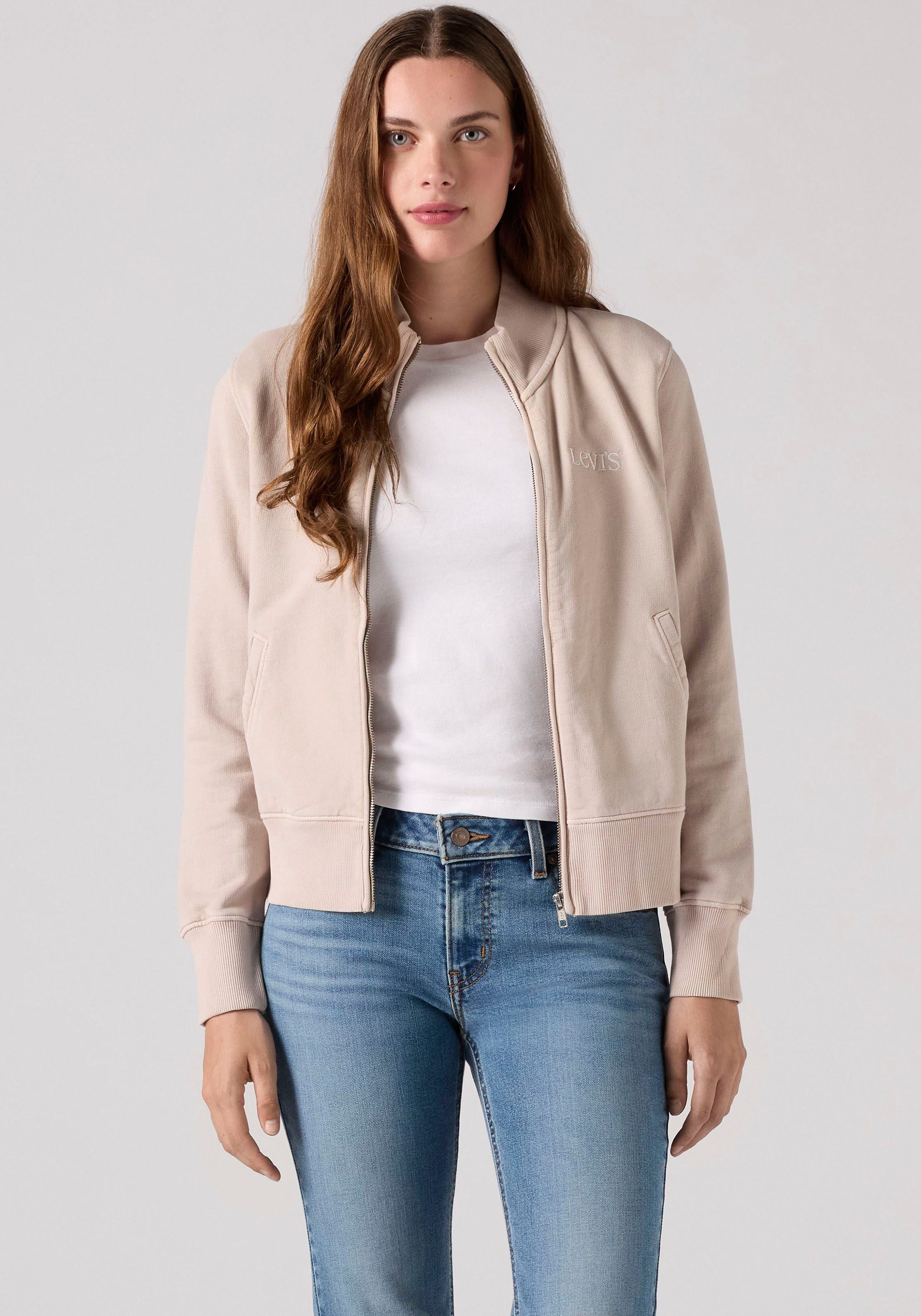 Levi's® Sweatjacke GR SLIM FIT FULL ZIP Taille bedeckend, schmale Passform