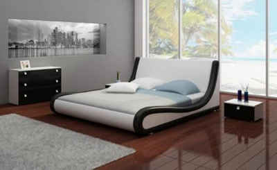 JVmoebel Bett Design Polsterbett Bett Doppel Ehe Modernes 180x200 cm Sofort (1-tlg)